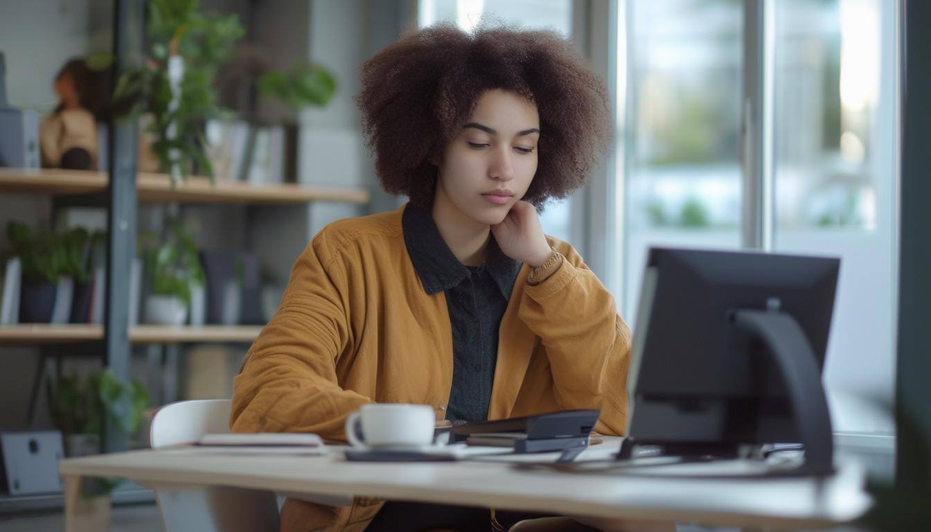 person sitting at computer