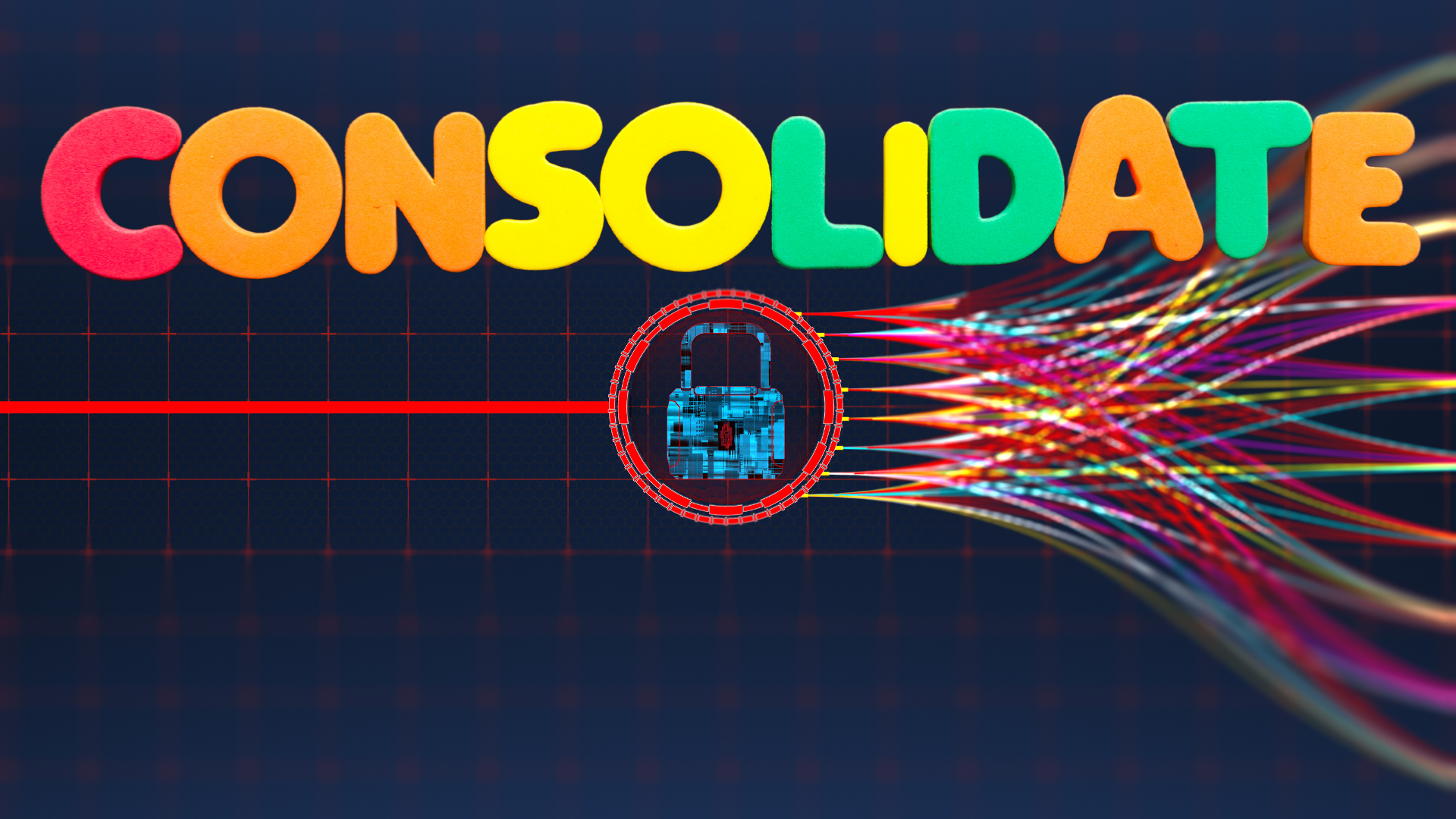 The word 'Consolidate' above wiring