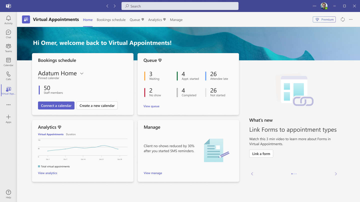 Microsoft Virtual Teams profile