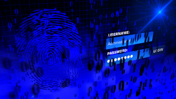 blue login password screen