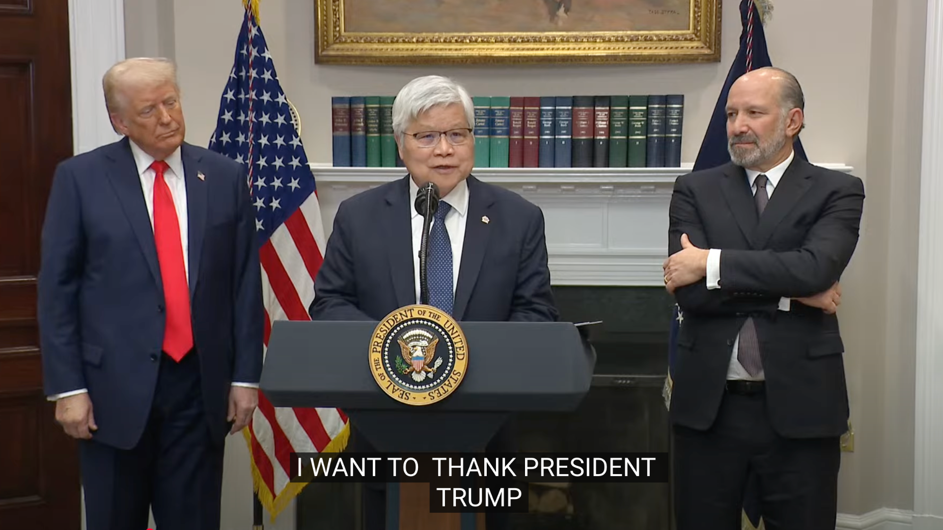 President Trump with Mr. Wei of TSMC