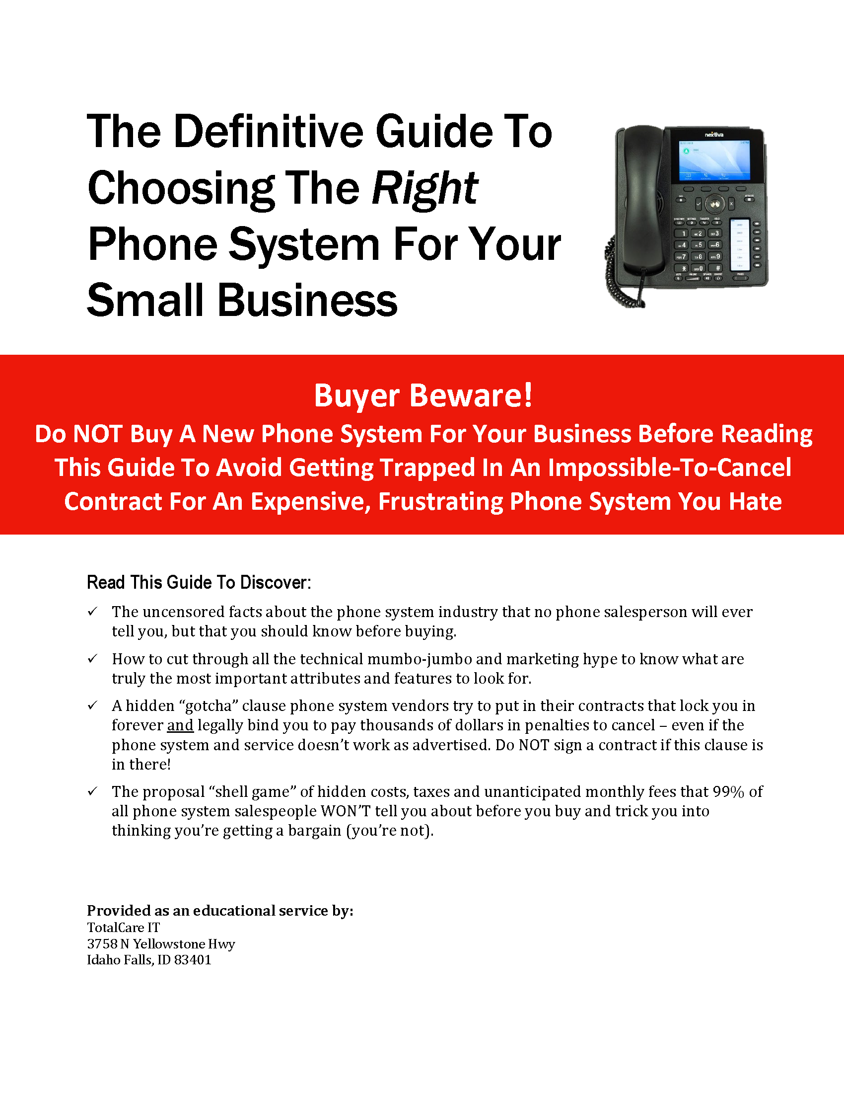 Phone System Buyers Guide
